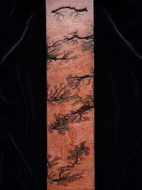 Fractal Burnt Wood Wall Art | Lichtenberg Live Edge Decor